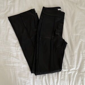 LOFT Black Faux Leather Pants
